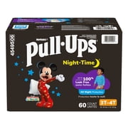 Pull-Ups Boys Night-Time Potty Training Pants, 3T-4T (32-40 lbs), 60 Count (Select for More)