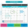 Sturdy Double Wire Binding, Large Daily Blocks, 18 Month Wall Calendar