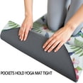 thumbnail image 3 of 74x26 Inch Yoga Towel, Sweat Absorbent Non-Slip Mat for Hot Yoga, Pilates & Fitness,Hummingbird Floral Hibiscus Fern Light Blue Pattern, 3 of 5