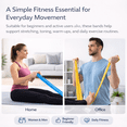 thumbnail image 5 of NIUTA® Resistance Bands, 3 Pack Exercise Bands Fitness Bands with 3 Levels, Flat Stretch Bands for Exercise, Pilates, Yoga, Physical Therapy, Home Workout Bands Resistance Set for Women & Men, 5 of 7