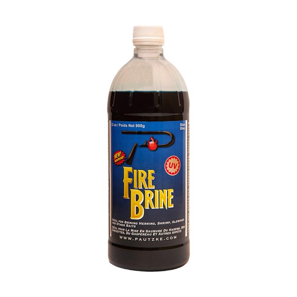 Fire Brine, Blue, 32 oz, Easily used on eggs, herring, anchovies, shad