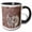 Black/White, variant on 3drose, Morocco, Erfoud. Details of Ammonites, and Other Fossils., 11oz Two-tone Black Mug