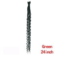 thumbnail image 2 of 24 Inch Dreadlocks Extensions 5 Strands Handmade Soft Dreads Locks Crochet Braids Synthetic Double Ended Curly Hair Extensions, 2 of 7