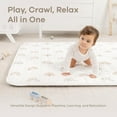 thumbnail image 4 of Comfy Cubs Premium Play Mat, Square 56"x56" - Kids & Toddler Mat, Non-Slip Bottom - Rainbow, 4 of 7