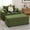 Green, variant on Advwin Oversized Corduroy Chaise Lounge Chair with Storage Ottoman & Pillows, 60-Inch Upholstered Accent Chair for Living Room or Bedroom, Black