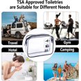 thumbnail image 6 of 3 - Pc TSA - Approved Clear Travel Essentials! Airport - Compliant Quart - Size Black Toiletry & Makeup Bags Set – Hassle - Free Carry - On for Jet - Setters, 6 of 7
