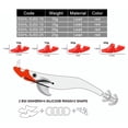 thumbnail image 3 of Accesorios Para Calamares Señuelo de calamar, 2 uds., punta para correr, peso de madera, gambas, gambas, señuelo, plomo, 10g, 15g, 20g, 3 of 4