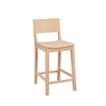 thumbnail image 2 of Linon Darcy 24" Indoor Wood Counter Stool, Set of 2, Unfinished, 2 of 13