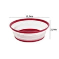thumbnail image 3 of Microwave Splatter Cover - Vented Food Splatter Guard & Colander, Kitchen Gadget for Fruit & Vegetables, Dishwasher-Safe Microwave Cover, Red, JKODE, 3 of 6