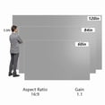 thumbnail image 3 of Projector Screen Simple Curtain Anti-Light 60/84/120 Inch 16:9 for Home Outdoor Office ,Wrinkle-Free, 3 of 6