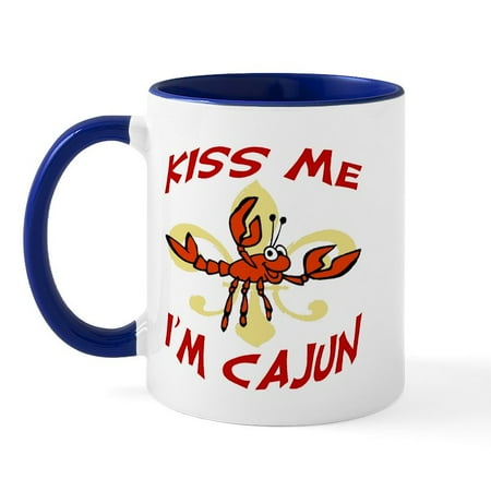 

CafePress - Kiss Me I m Cajun Too Mug - 11 oz Ceramic Mug - Novelty Coffee Tea Cup
