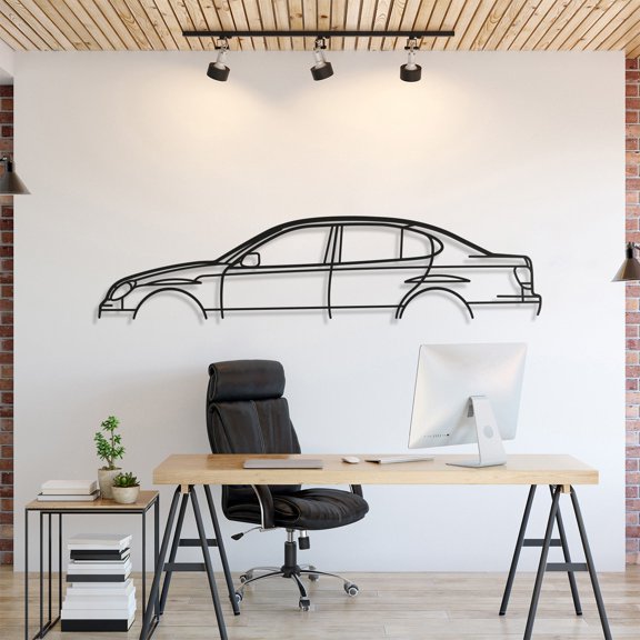 LaModaHome Lexus GS300 Classic Metal Silhouette Wall Art