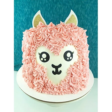 Handmade Llama Birthday Cake Topper Decoration Alpaca