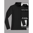thumbnail image 4 of Black Turtleneck Men Long Sleeve Knitted Shirt Ultra SoftTurtle Neck Sweater James For Men (S), 4 of 7
