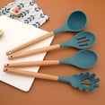 thumbnail image 2 of Juego de utensilios de cocina de silicona azul Herramientas de cocina antiadherentes resistentes al calor con caja de almacenamiento zhangmengya LED, 2 of 2