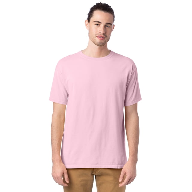 Hanes Mens Big ComfortWash Garment Dyed Short Sleeve Tee, M, Cotton Candy