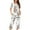 White, variant on Wancir Womens Satin Pajamas Silk Capri Pjs 2 Piece Lounge Sets Short Sleeve Button Down Sleepwear