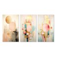 thumbnail image 2 of Designart "Vintage Pink Gold Circle Pastel Grace II" Modern Geometric Wall Art Set Of 3 - Gold Abstract Gallery Wall Set For Home Decor, 2 of 7