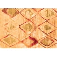 thumbnail image 1 of Ahgly Company Indoor Rectangle Abstract Orange Contemporary Area Rugs, 7' x 10', 1 of 1