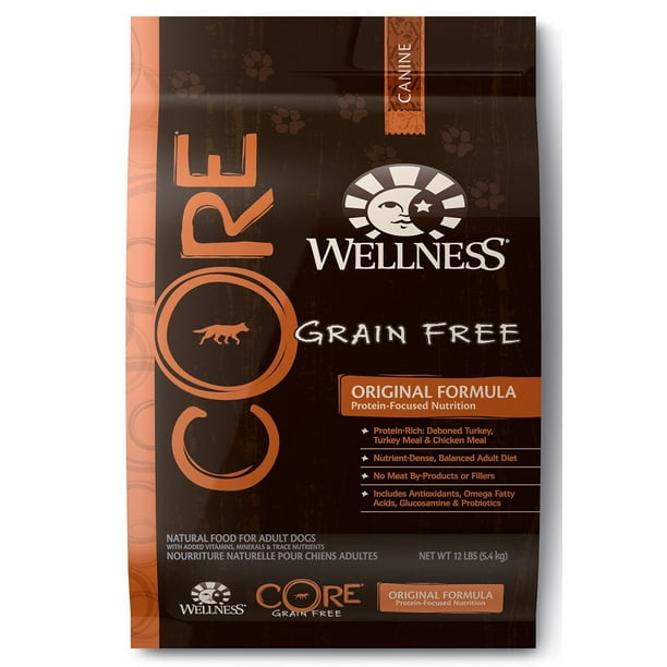 Wellness CORE Natural Grain Free Dry Dog Food, Original Turkey