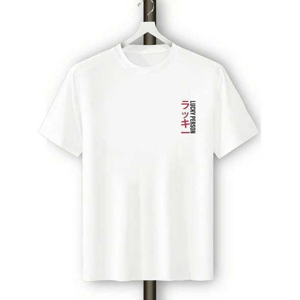 Camiseta con estampado de personaje de anime para hombre, estilo casual, tejido de punto de algodón, manga corta, cuello redondo, corte regular, para uso diario en verano.