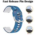 thumbnail image 4 of Pulseras para relojes inteligentes Hepsun Stitch Art de 23 mm compatibles con Fitbit Versa, 4 of 7