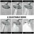 thumbnail image 4 of sumerain Dual Showerhead Combo with Built-In Shut-Off Valve, 6 Settings and 20 Inch Long Shower Arm for Couples, Chrome Finish, 4 of 11