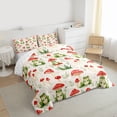 thumbnail image 3 of Castle Fairy Preppy Children Green Frog Twin Comforter Sets,Red Mushroom Bedding Set, 3 of 8