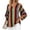 Multicolor, variant on Cilsoka Fashion Tops for Women 2026, Women's Ruffle 3/4 Sleeve Floral Tunic Tops V Neck Double Layers Loose Fit Chiffon Flowy Blouses Shirt, Graphic Trendy Tees