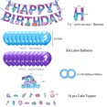 thumbnail image 2 of Kit de globos para fiesta de cumpleaños de sirenas, 39 unidades, látex y lámina, 2 of 4