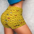 thumbnail image 4 of Fotbe Cute Funny Chicken Shorts Sin Costuras – Shorts Deportivos de Cintura Alta para Mujer, Elásticos para Gimnasio, Yoga, Running o Ciclismo-Small, 4 of 8
