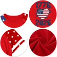 thumbnail image 4 of CCRFTGI American Flag Shirts for Kids Girls Size 6-7 Patriotic Cute Tops 4th Of July American Flag Stars Heart Outfits July 4th Celebration Summer Shirts 1776 T-Shirts Deep Red 11-12 Years, 4 of 5