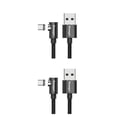 thumbnail image 2 of Sidaley Essager, Cable Micro USB para iPhone, Samsung, Android, teléfono móvil, Cable de carga rápida, Cable magnético, Cable USB negro 2m Tipo-C 2piezas, 2 of 5