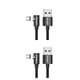thumbnail image 3 of Sidaley Essager, Cable Micro USB para iPhone, Samsung, Android, teléfono móvil, Cable de carga rápida, Cable magnético, Cable USB negro 2m Tipo-C 2piezas, 3 of 5
