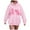 Pink, variant on Sweat Shirts for Womens Rainbow Printed Hoodie Sweatshirt Casual Plus Size Pullover Long Sleeve Streetwear Drawstring Hoode