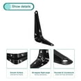 thumbnail image 4 of Uxcell Metal L Brackets Iron Floating Shelf Brackets Wall Angle Bracket Corner Brace 4 Set Black 4 x 3 inch, 4 of 7