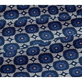 thumbnail image 4 of oneOone Cotton Jersey Navy Blue Fabric Floral Block Sewing Craft Projects Fabric Prints By Yard 58 Inch Wide, 4 of 4