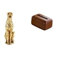 thumbnail image 1 of Figura de guepardo,Figura de guepardo dorado,adorno de escritorio moderno,porta pañuelos,Funda para caja de pañuelos de PP para sala de estar y cocina,Porta pañuelos de PP para, 1 of 8