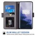 thumbnail image 2 of OnePlus 7T Pro Case, iCoverCase Genuine Leather Wallet Case Slim Fit Folio Book Design with Stand and Card Slots Flip Case Cover for OnePlus 7T Pro (Gray), 2 of 5