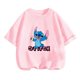 thumbnail image 3 of Camisón bonito de verano para niñas, camiseta con estampado 3D de Lilo y Stitch, camiseta de manga corta con cuello redondo, ropa de moda informal para niñas, 3 of 5