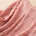 thumbnail image 4 of LEBONYARD Womens Tops Casual Clearance,Tops for Women Women's Casual Short Sleeve Round Neck Tops Summer Loose Tee Shirts Blouse Pink XXL, 4 of 5
