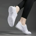 thumbnail image 6 of Girls White Cheerleading Cheer Shoes Womens Dance Sneakers Athletic Training Tennis Breathable Competition Walking Shoes, 6 of 8