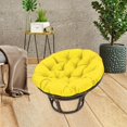 thumbnail image 4 of Outdoor Seat Cushion, Round Rattan Cushion, Hanging Basket Chair Cushion for Swing Chair Hammock Wicker Chair Rocking Chair, Yellow, 4 of 7