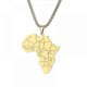 thumbnail image 1 of Stainless Steel Necklace Jewelry, African Map Pendant, Fashion Accessories For Men And Women, Best Gifts For Family Or Friends, 1 of 3