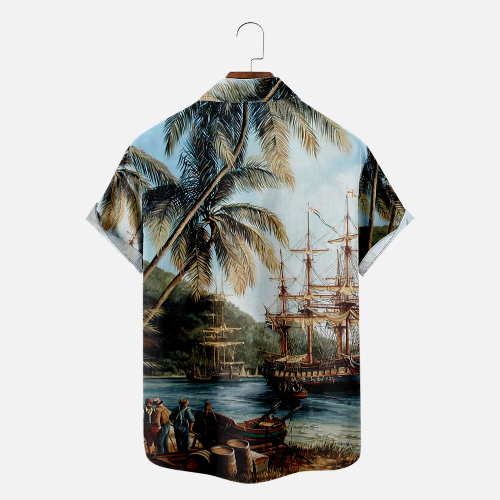 Tdoqot Men's Hawaiian Shirt- Short Sleeve With pockets Vacation Casual ...