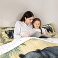 thumbnail image 5 of Homewish Boys Girls Jungle Safari Bear Bedding Comforter Set 2pcs,Retro Vintage Twin Comforter Sets Microfiber,Lodge Cabin Breathable Bedding Set,Breathable Home Decor,Reversible, 5 of 8