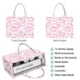 thumbnail image 2 of Large Capacity Tote Bag,Pink Breast Cancer and Love Handbag Fashion Luxury Tote Bag,15.7 X 13 X 5.1 Inches,Laptop Compatible, 2 of 5