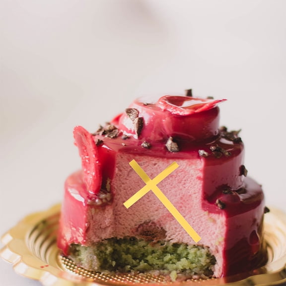 Toyvian Golden Acrylic Cross Cake Toppers for Decor Lightweight and 6pcs