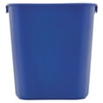 thumbnail image 3 of Rubbermaid Commercial FG295573BLUE 13.63 Quart Plastic Rectangular Deskside Recycling Container - Small, Blue, 3 of 3