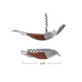 thumbnail image 2 of Creative Co-Op Merbau Wood Bird Bottle Opener, Natural, 2 of 2
